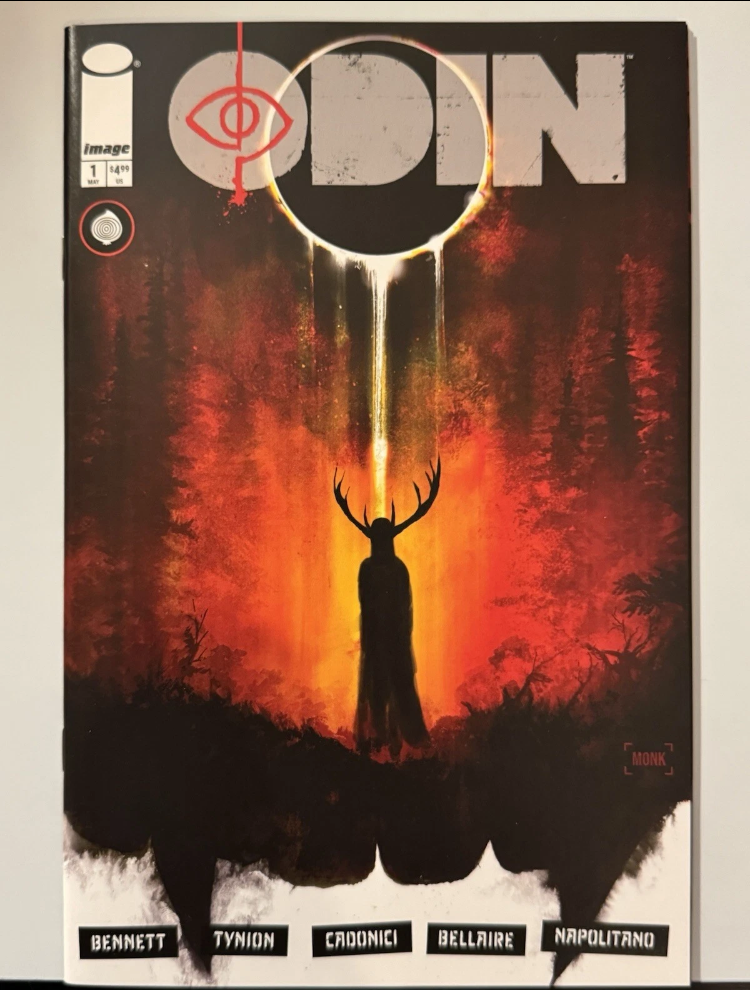 ODIN #1 EXCLUSIVE VARIANT COVER JEFF MONK  LTD 350 w/ COA  TYNION IMAGE COMICS